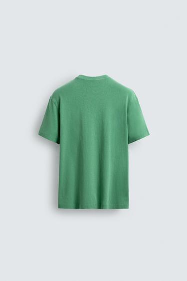T-SHIRT POCHE AARON LEVINE X ZARA - Vert de Zara - Image 7