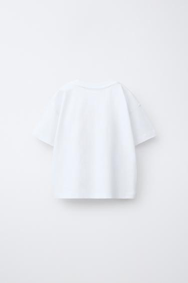 T-SHIRT À IMPRIMÉ ANIMAL - Blanc de Zara - Image 1