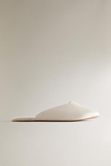 SATEEN MULES - Beige by Zara - Image 0