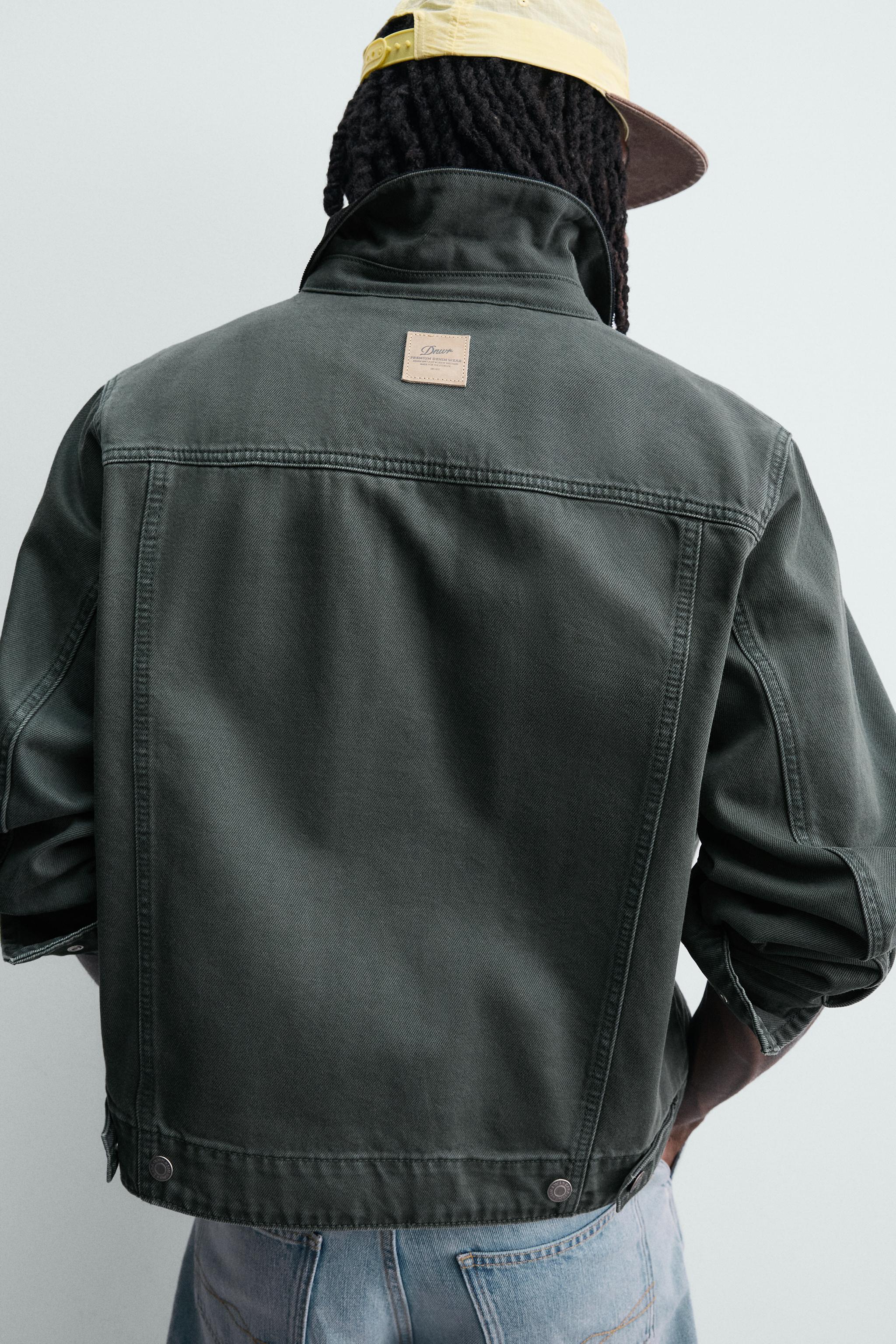 BLOUSON DÉLAVÉ COL BIMATIÈRE