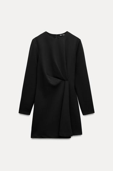 CREPE MINI DRESS - Black by Zara