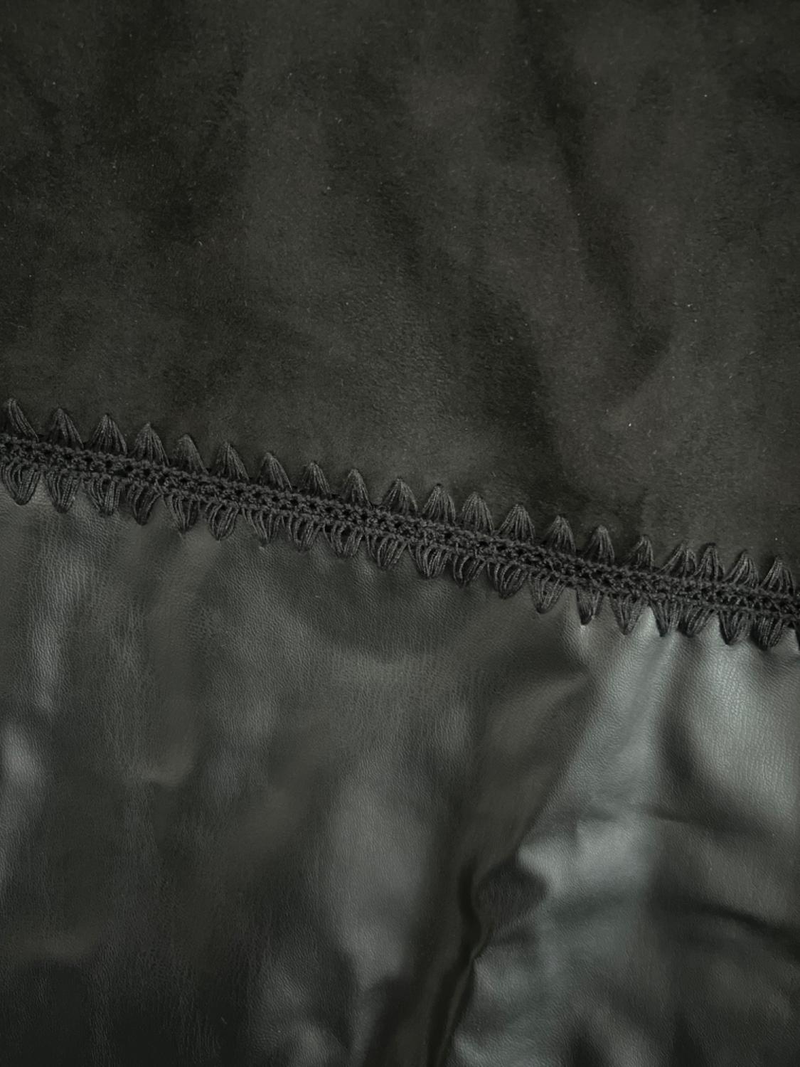 DRESS WITH CONTRAST FAUX LEATHER - Image 2