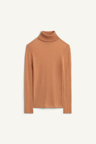 PULL 100% LAINE ÉDITION LIMITÉE - Camel moyen de Zara