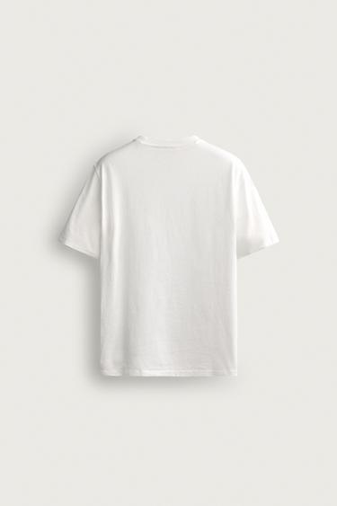 T-SHIRT RELAXED FIT LÉGER - Blanc de Zara - Image 7
