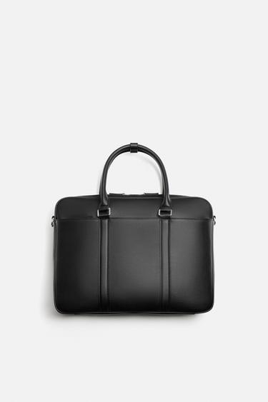TEXTURED BRIEFCASE - Black by Zara - Image 2