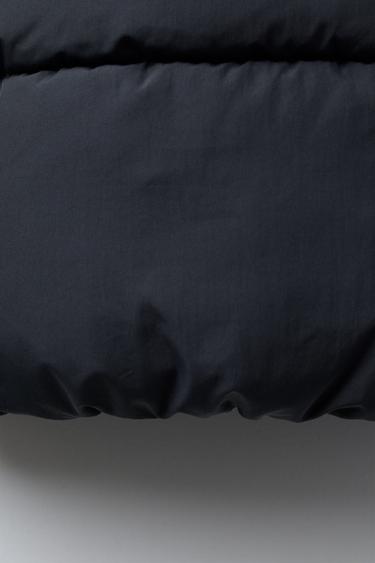 MANTEAU MATELASSÉ POLAIRE COLOR BLOCK DÉPERLANT - Bleu marine de Zara - Image 7