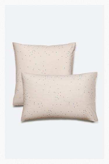 Zara DEČJA JASTUČNICA OD PAMUKA SA ZVEZDICAMA – svetloružičasta