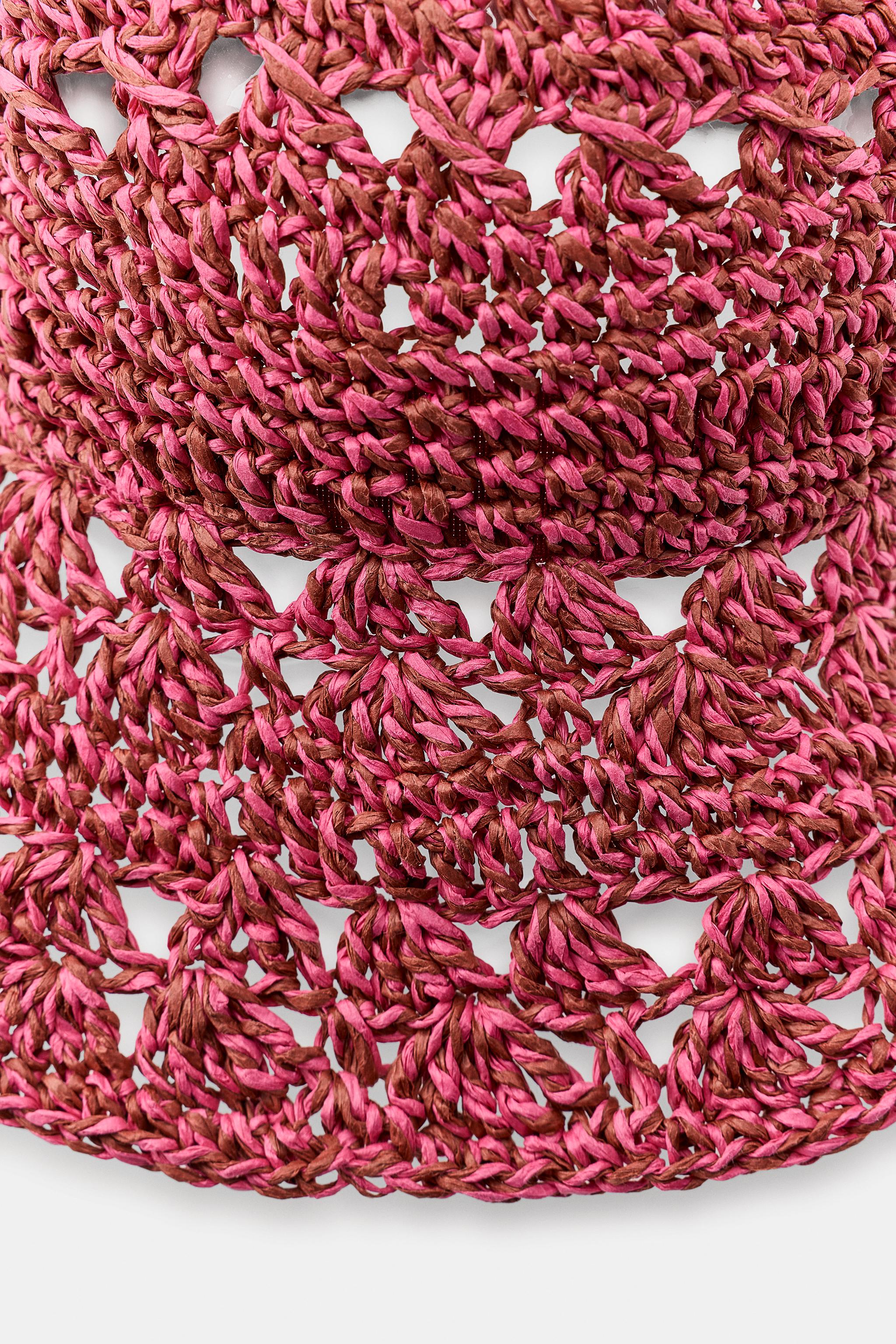 nwt zara woven rancher hat pink medium LANA RANCHER HAT – pampafolkdesign main image 4