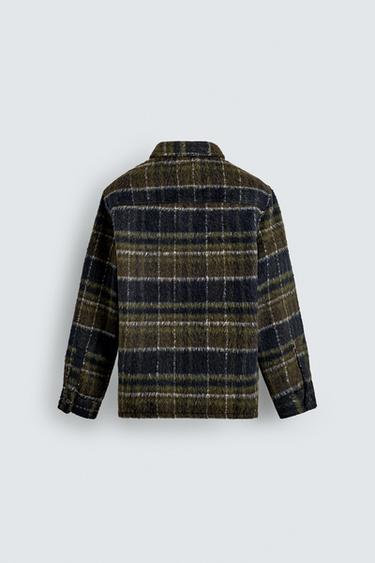 FAUX FUR OVERSHIRT - Dark brown by Zara - Image 7