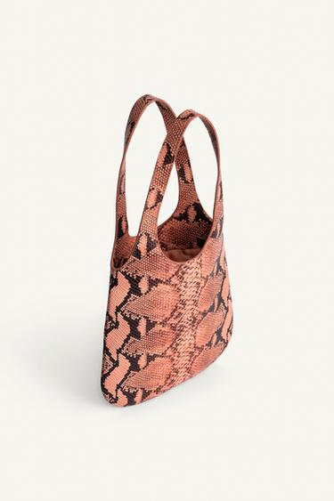 LIMITED EDITION EMBOSSED LEATHER MINI TOTE - 1-611 by Zara - Image 3