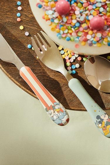 CHILDREN’S MICKEY MOUSE © DISNEY CUTLERY SET (SET OF 3) - Multicoloured by Zara