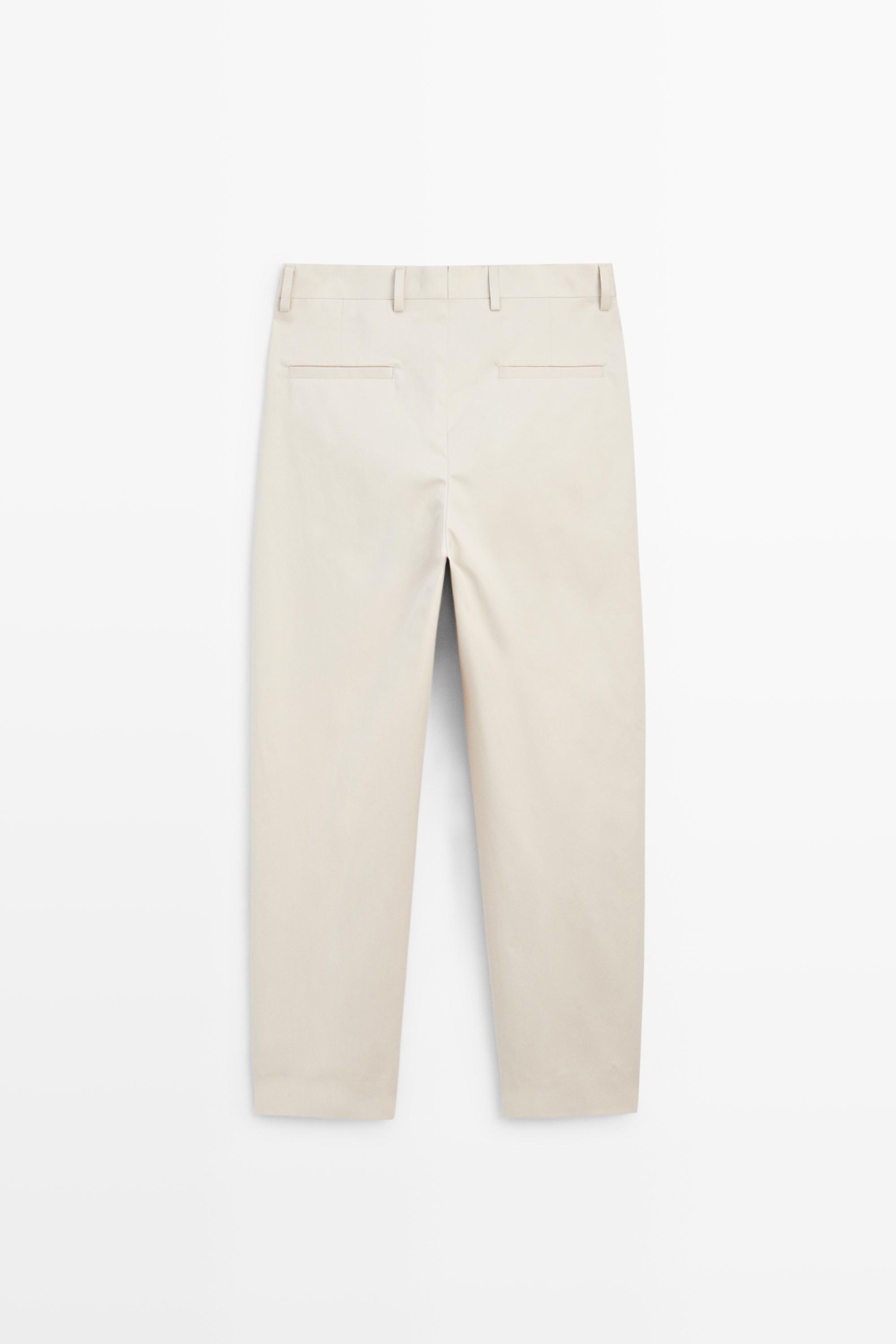100% cotton darted pants