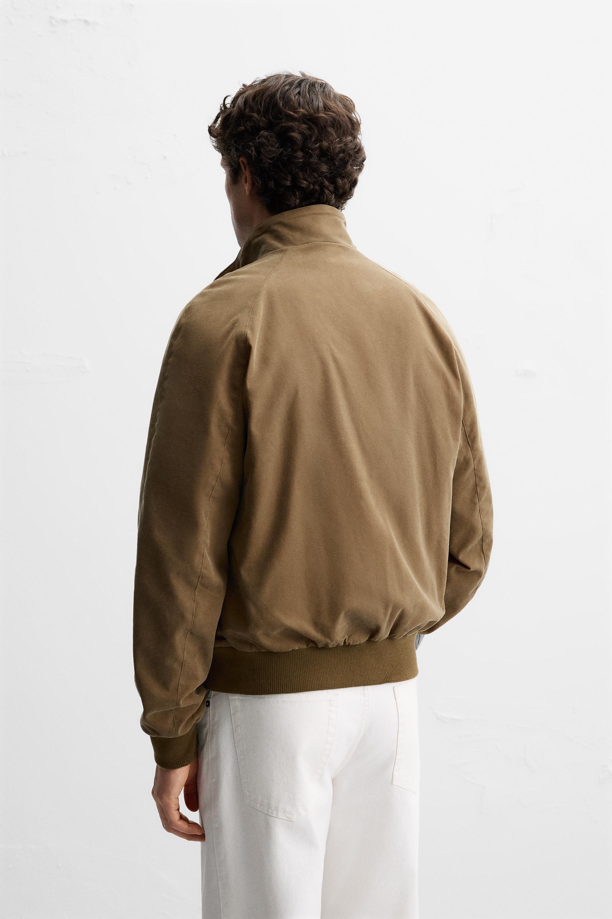ワックスフィニッシュ ジャケット - ブルー | ZARA Japan / 日本 ワックスフィニッシュ ジャケット - ブルー | ZARA Japan / 日本