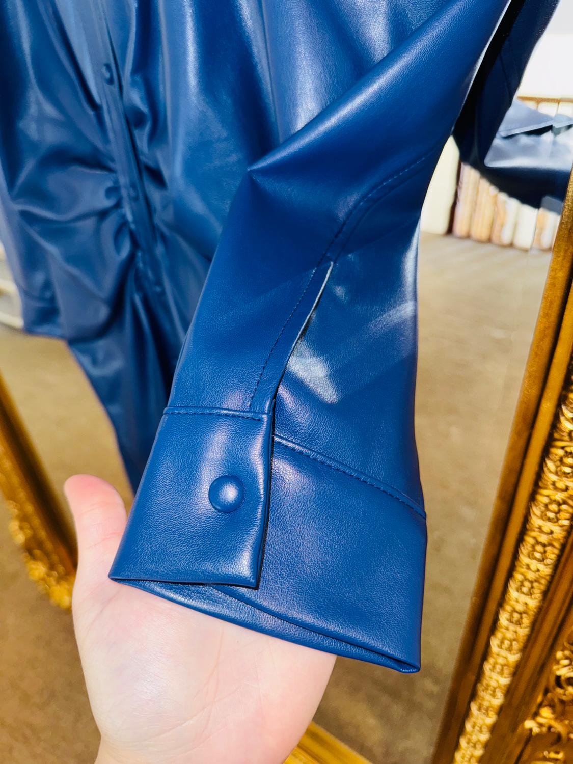 FAUX LEATHER SHIRT DRESS - Image 5