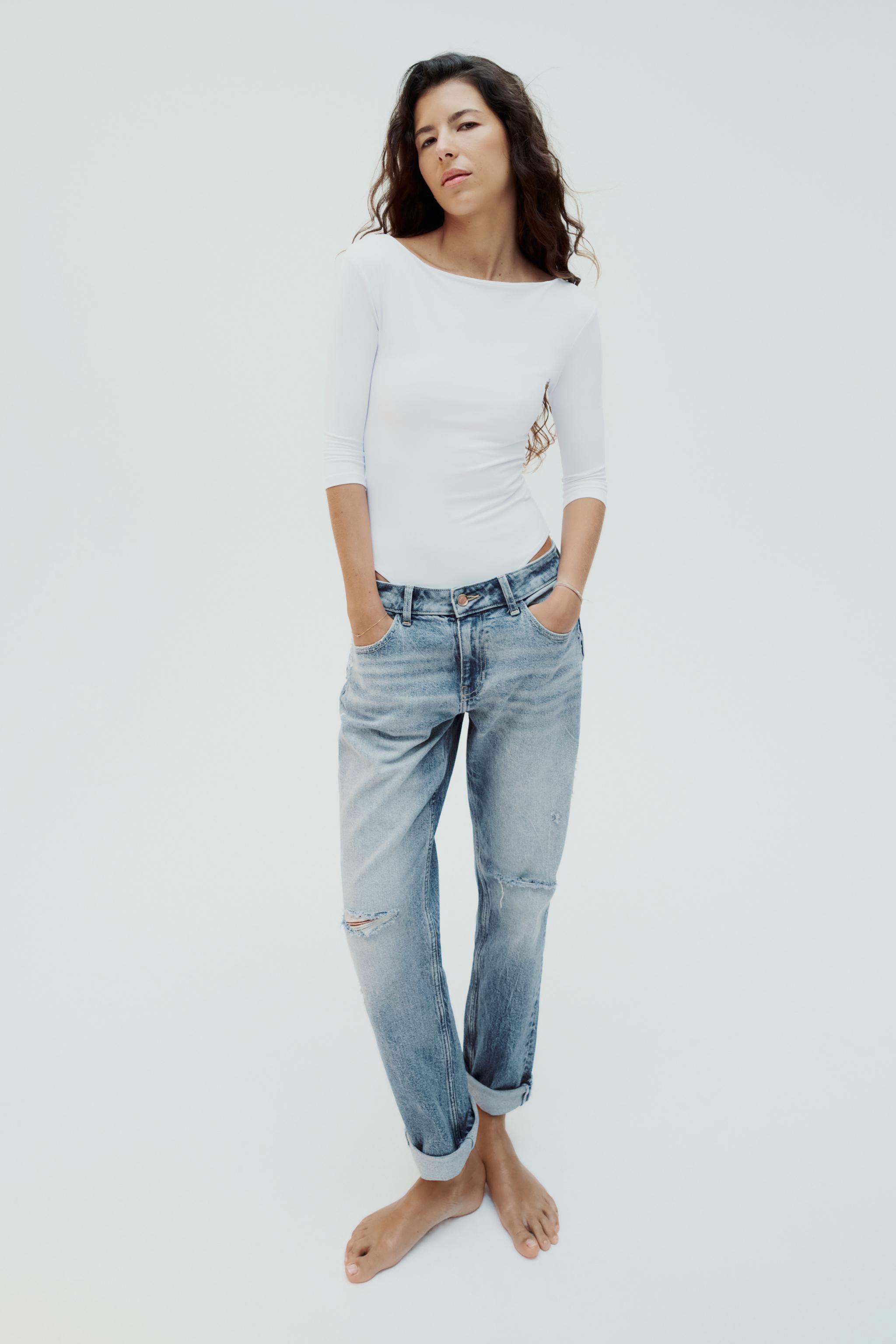 LOW RISE RELAXED FIT Z1975 JEANS - Light blue | ZARA United States