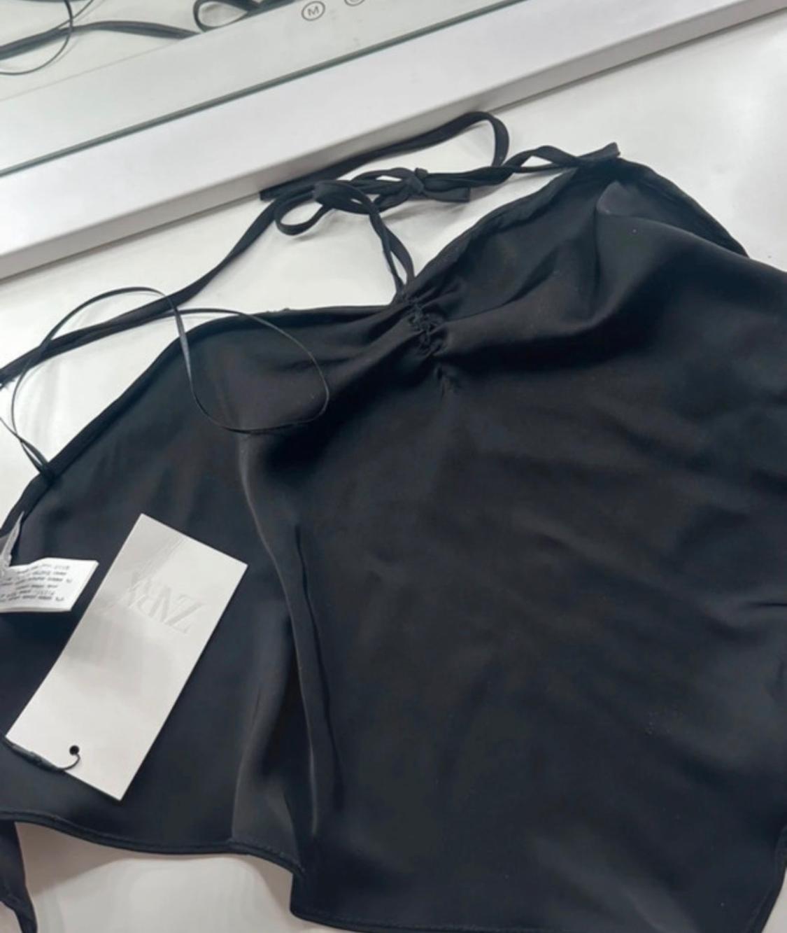SATIN HALTER NECK TOP - Image 3