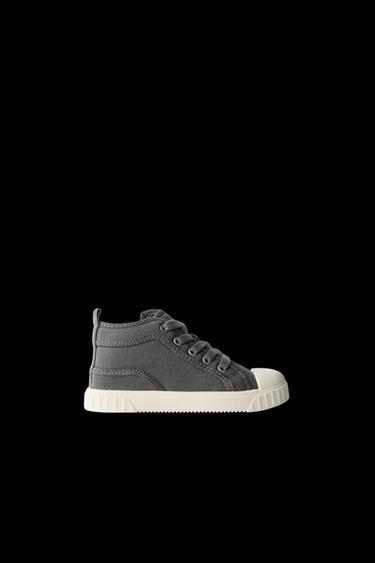 SPORTLICHER BAUMWOLL-BOOTIE - Grau von Zara - Bild 0