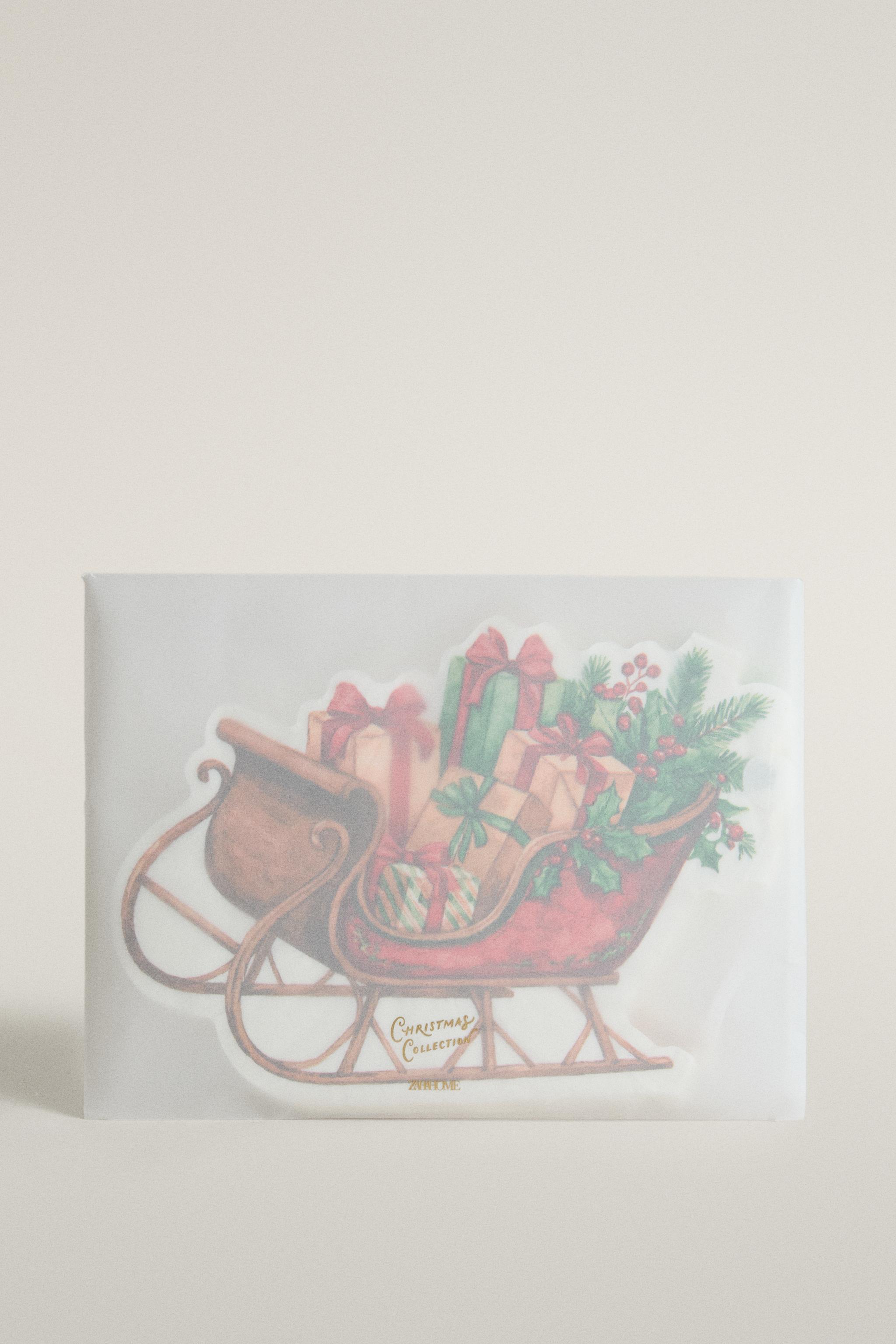 PACK OF CHRISTMAS SLEIGH PAPER NAPKINS (PACK OF 20)