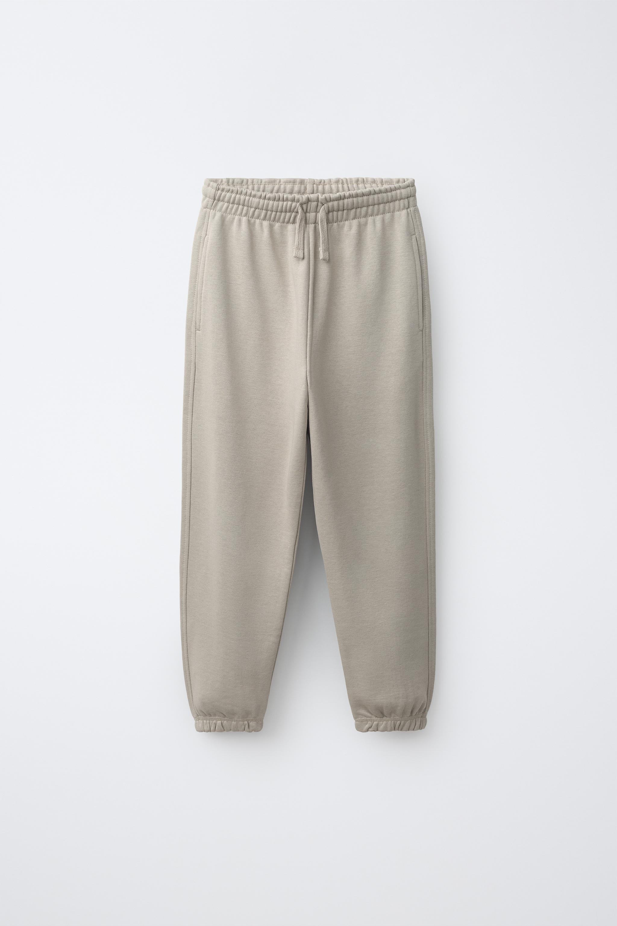 TWO-PACK PLUSH PANTS — Ecru / Maroon