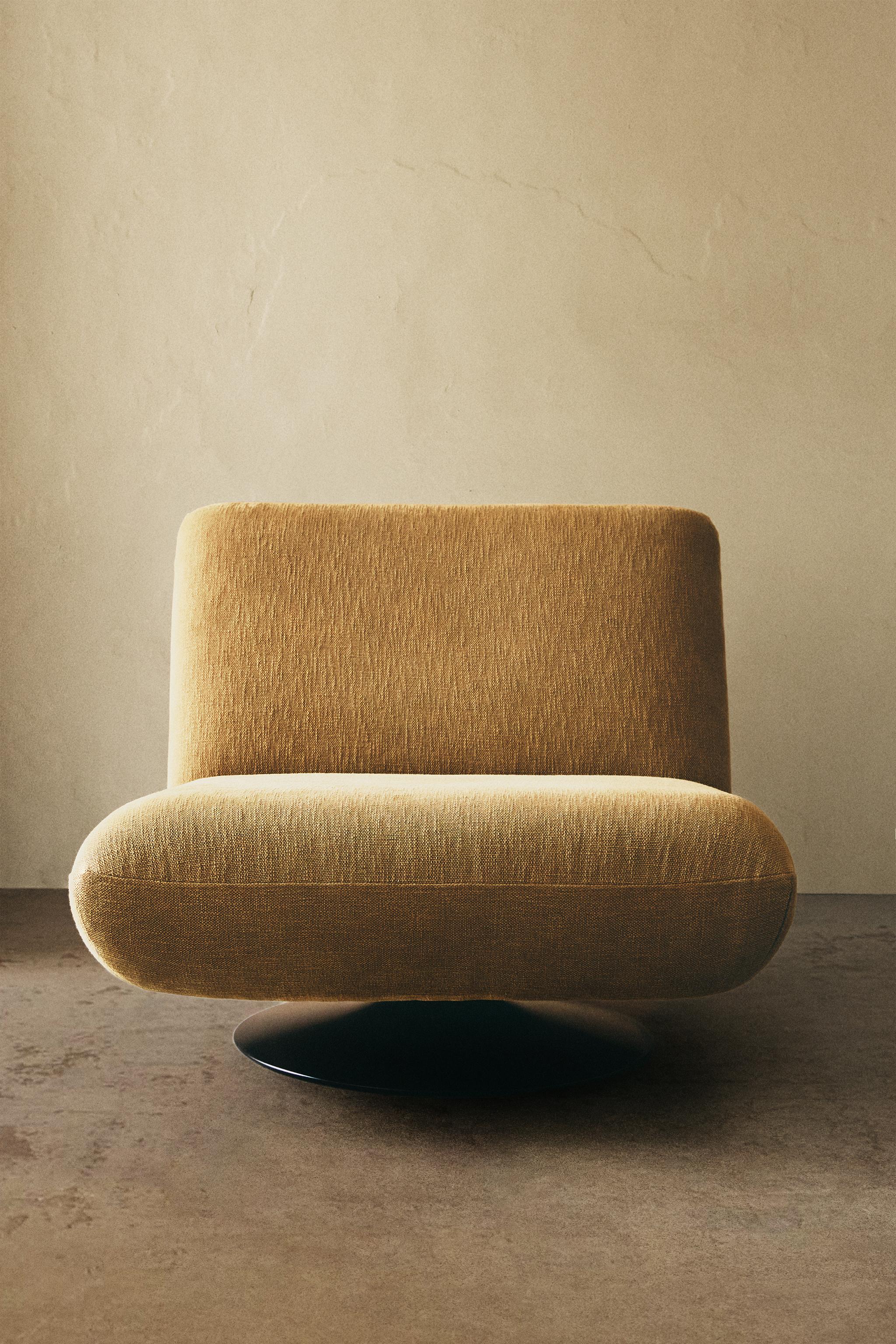 Swivel Accent Chair - Stylish Cotton & Linen Design