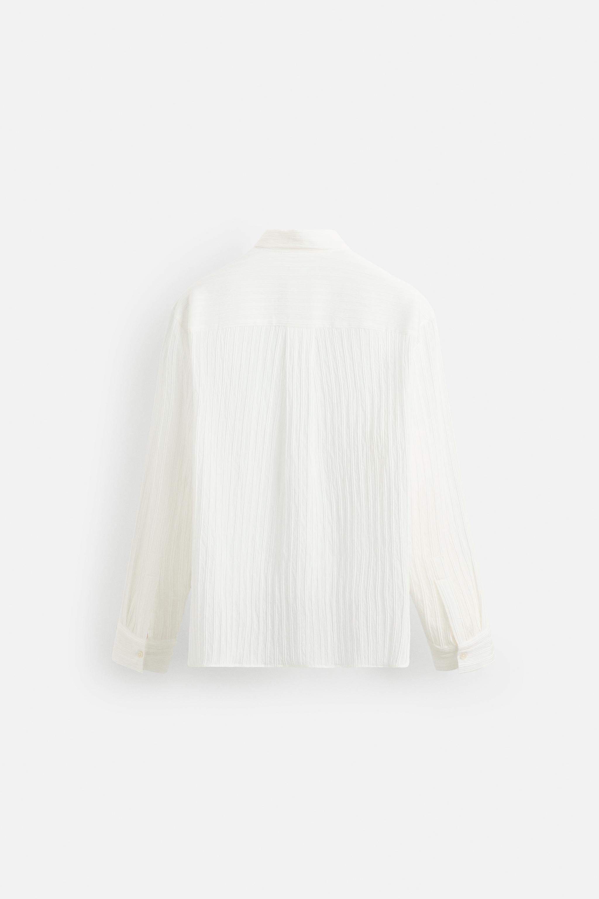 CHEMISE JACQUARD À RAYURES