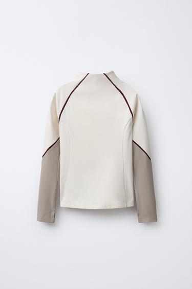 T-SHIRT THERMIQUE CONTRASTE SKI COLLECTION - Écru de Zara - Image 1