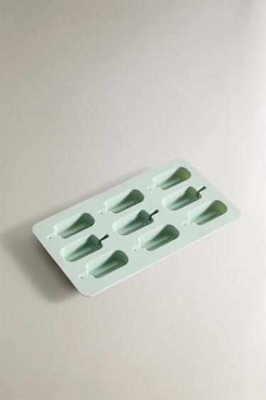 SILICONE ICE BUCKET TRAY FOR ICE LOLLIES - Turquoise by Zara - Image 1