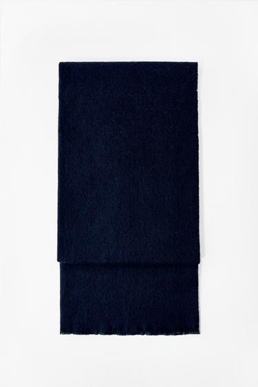 PAÑUELO LISO DESFLECADO - marino de Zara