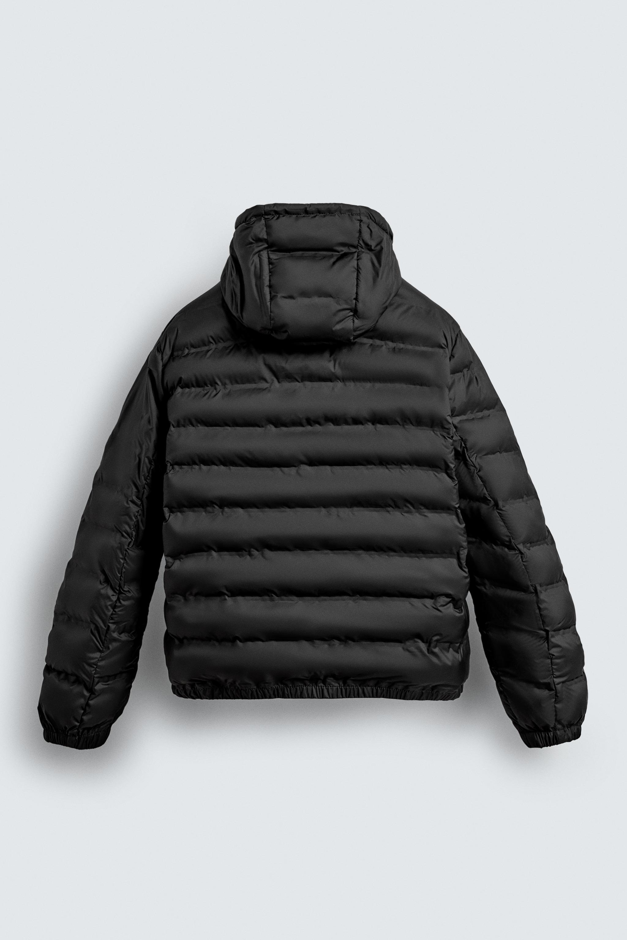 ZARA 100%フェザーダウン撥水加工パフジャケット　M 光沢 テカテカ ZARA 100%フェザーダウン撥水加工パフジャケット M 光沢 テカテカ