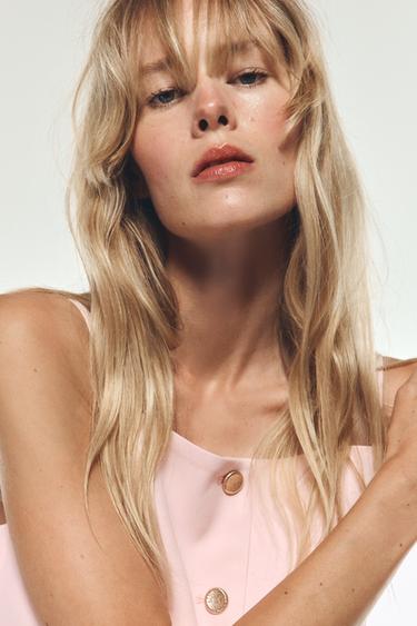 CHALECO TIRANTES BOTONES - Rosa de Zara