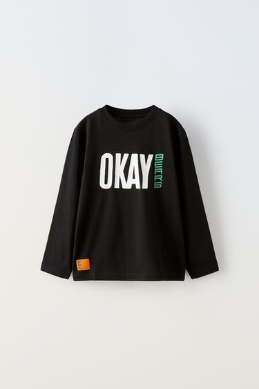 ФУТБОЛКА OKAY BEARS® — ЧЕРНЫЙ от Zara — изображение 0