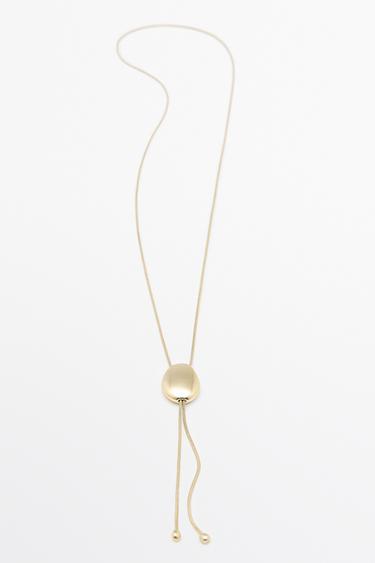 Lariat necklace — Golden 2