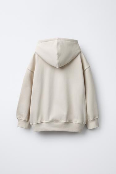 VARSITY HOODIE - Ecru by Zara - Image 1