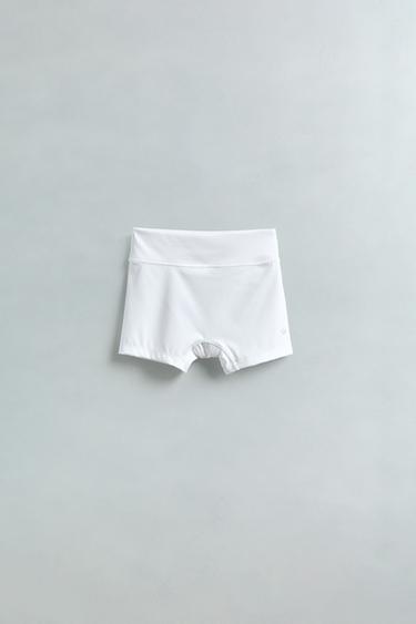 SPORTY SHORT LEGGINGS - White by Zara