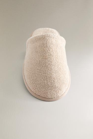 RICE STITCH BATHROOM SLIPPERS - Sand Brown by Zara - Image 4