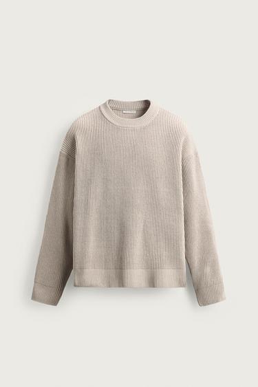 JERSEY ESTRUCTURA CHENILLA - Crudo de Zara