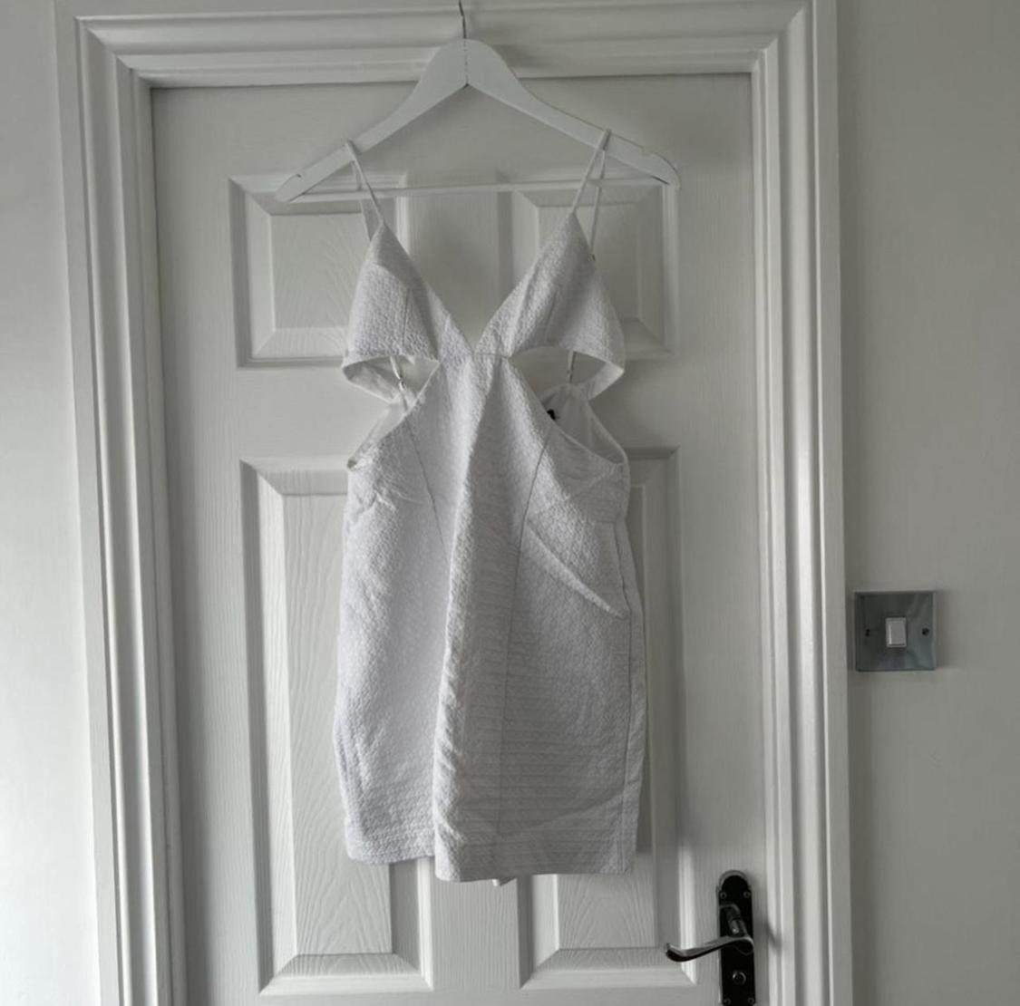 TEXTURED CUT-OUT DRESS