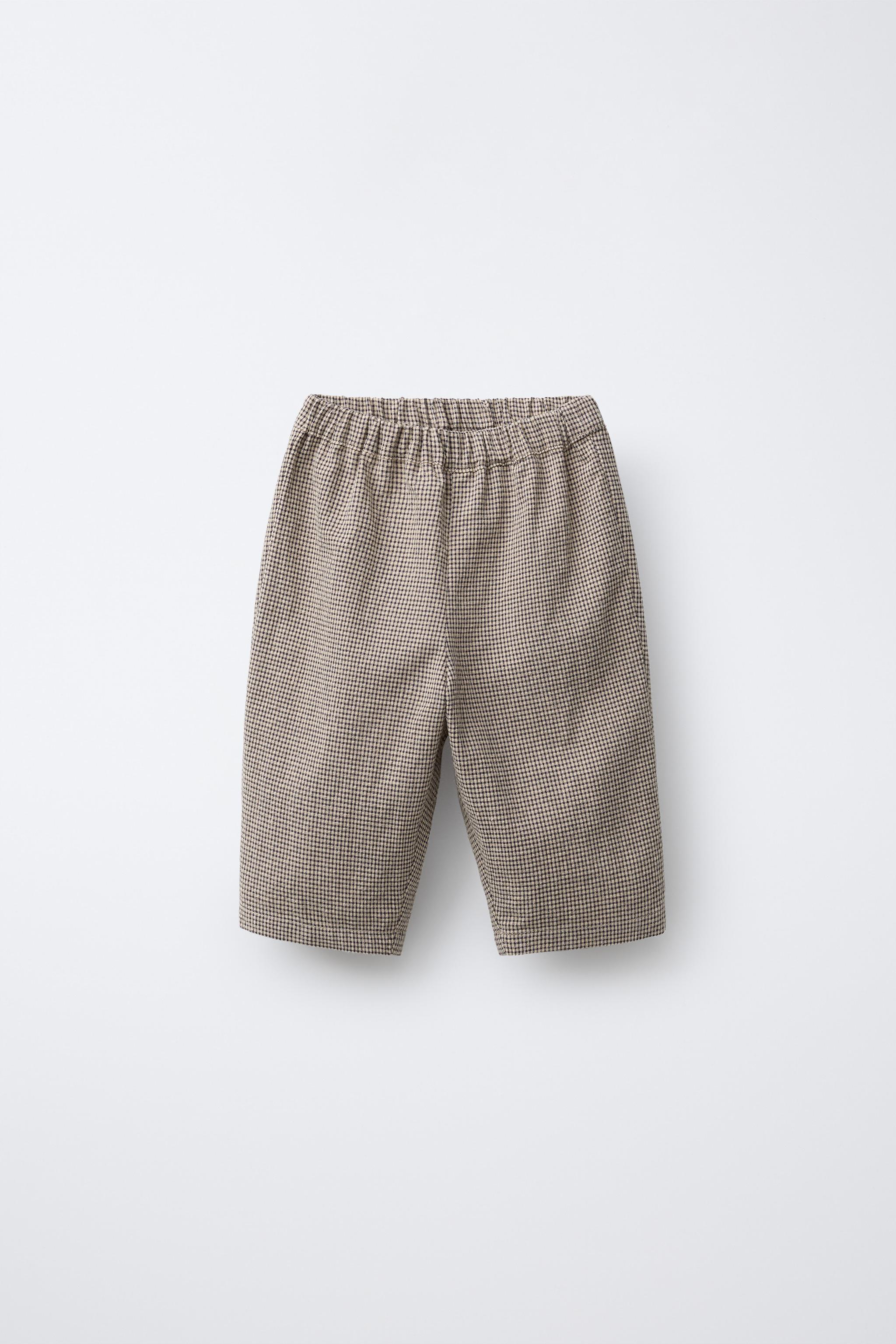 Sahara様　ご確認用 ギンガムチェック柄パンツ - ブラック/エクリュ | ZARA Japan / 日本