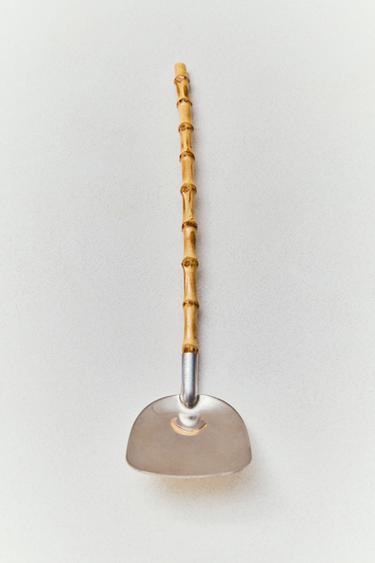 BAMBOO AND STEEL SPATULA - Steel by Zara