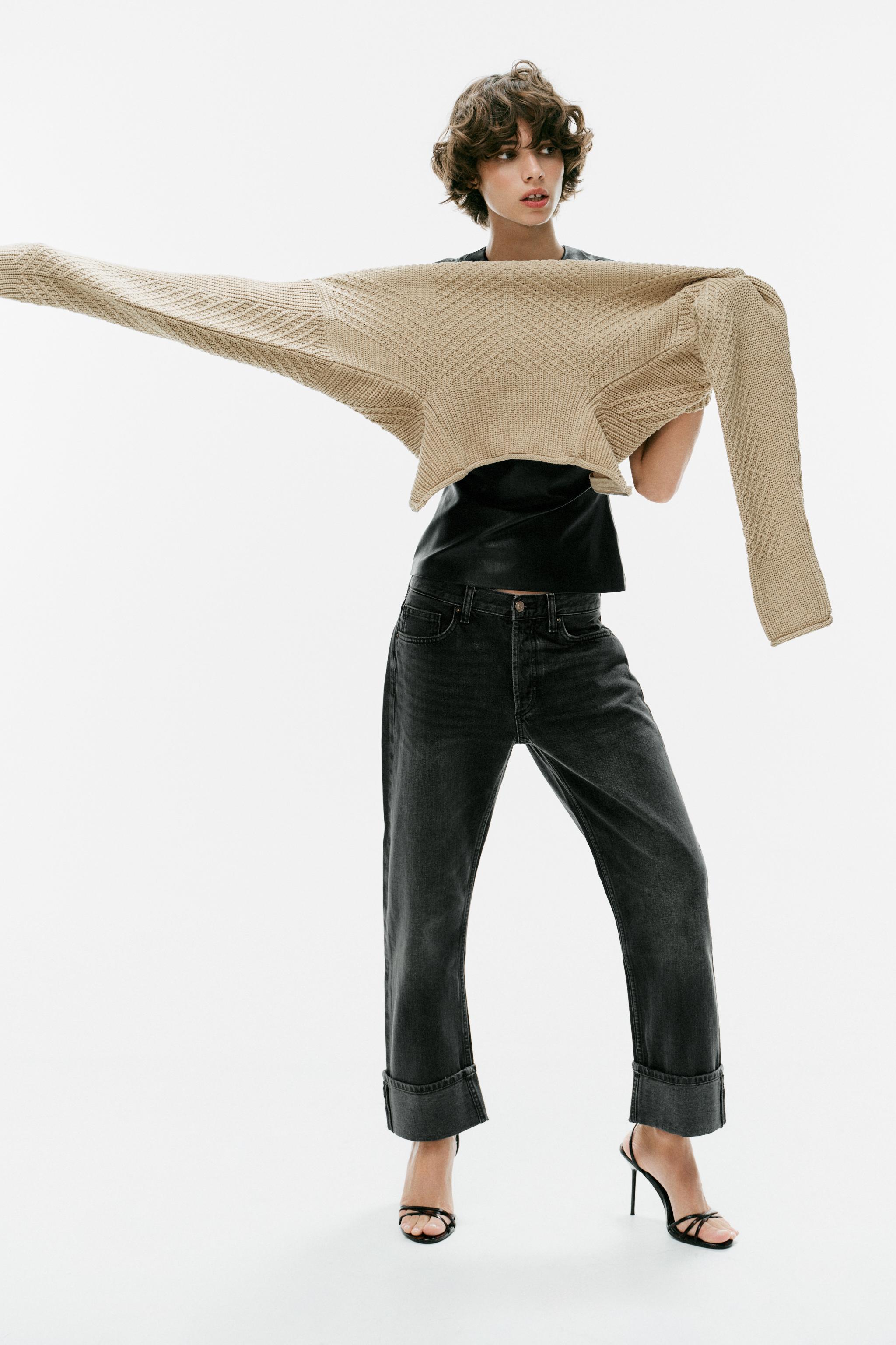 STRUCTURED KNIT JUMPER — Sand