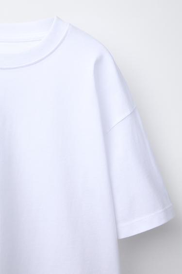 LOT DE DEUX T-SHIRTS UNIS - Vert de Zara - Image 3