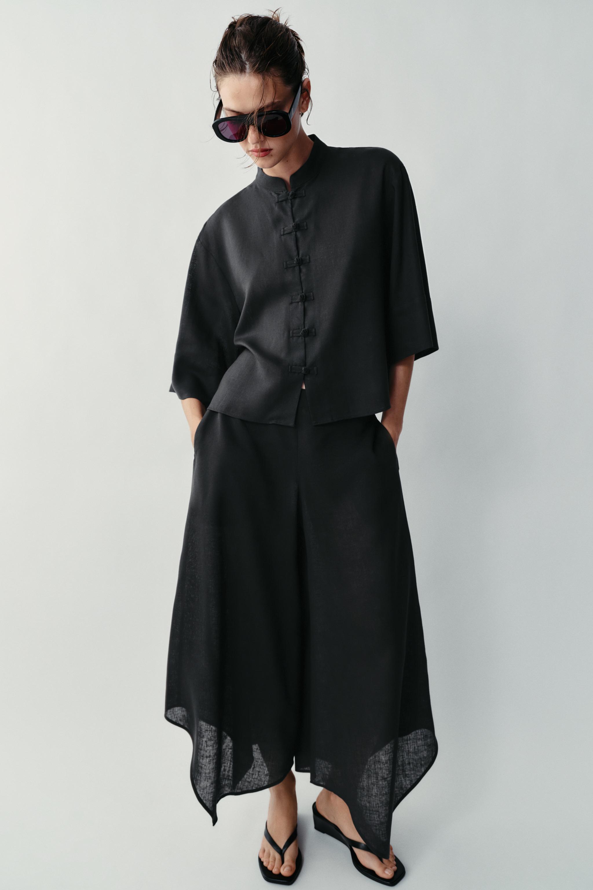 JUPE-CULOTTE ASYMÉTRIQUE