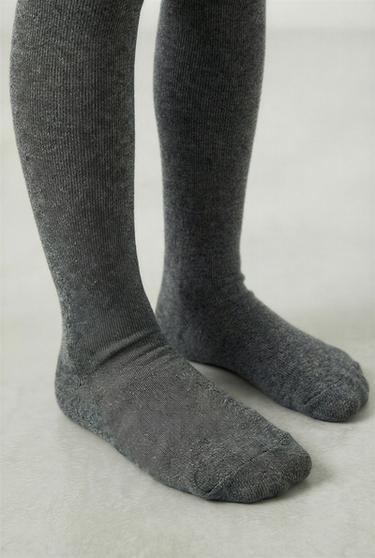 Zara TWO-PACK OF PLAIN TIGHTS - Black