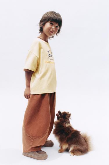 PLAIN BALLOON TROUSERS - Brick by Zara