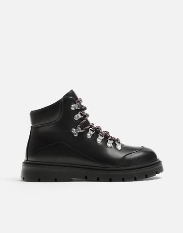 BOTA CORDONES - Negro de Zara