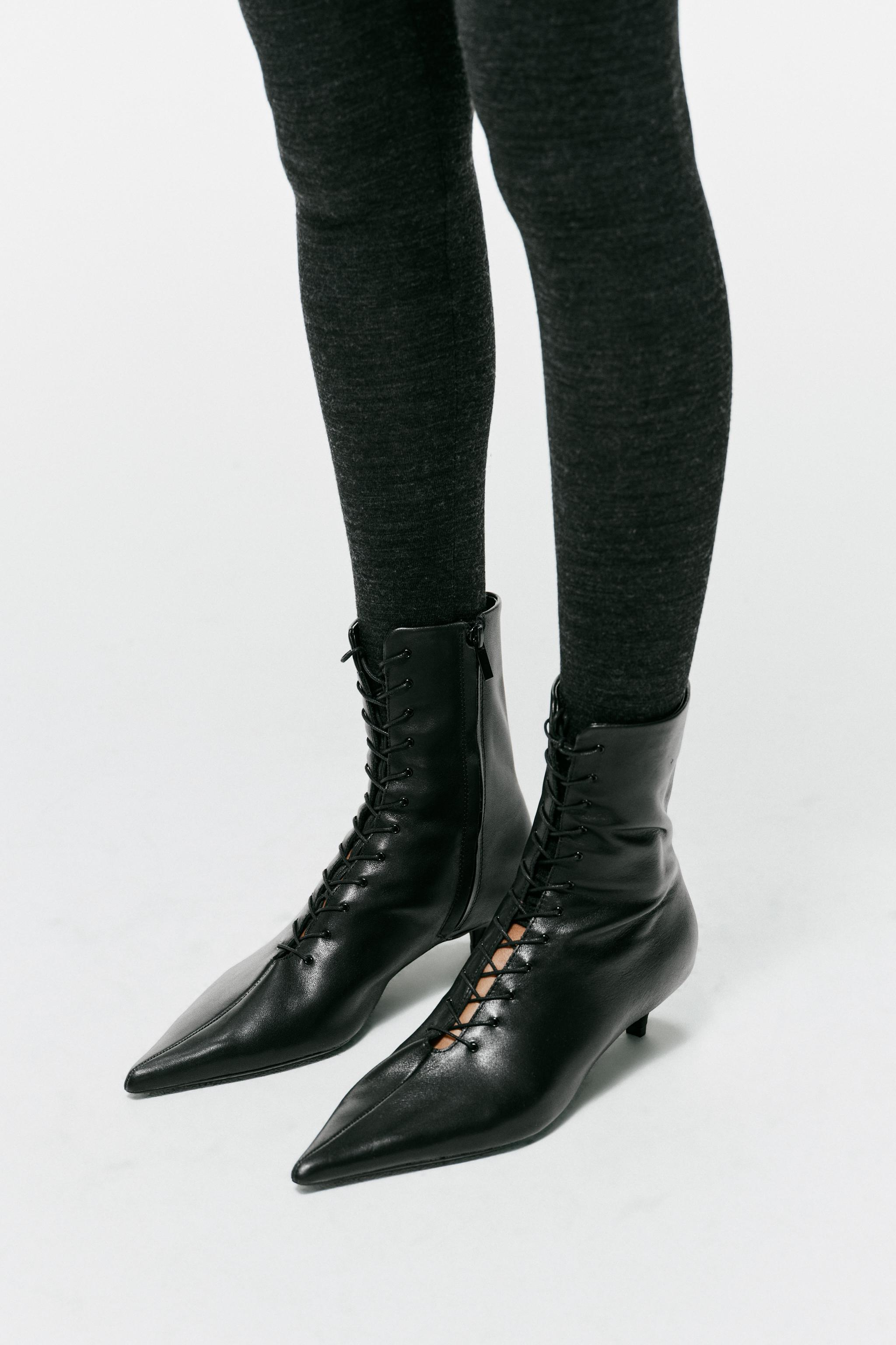 BOTTINES KITTEN CUIR