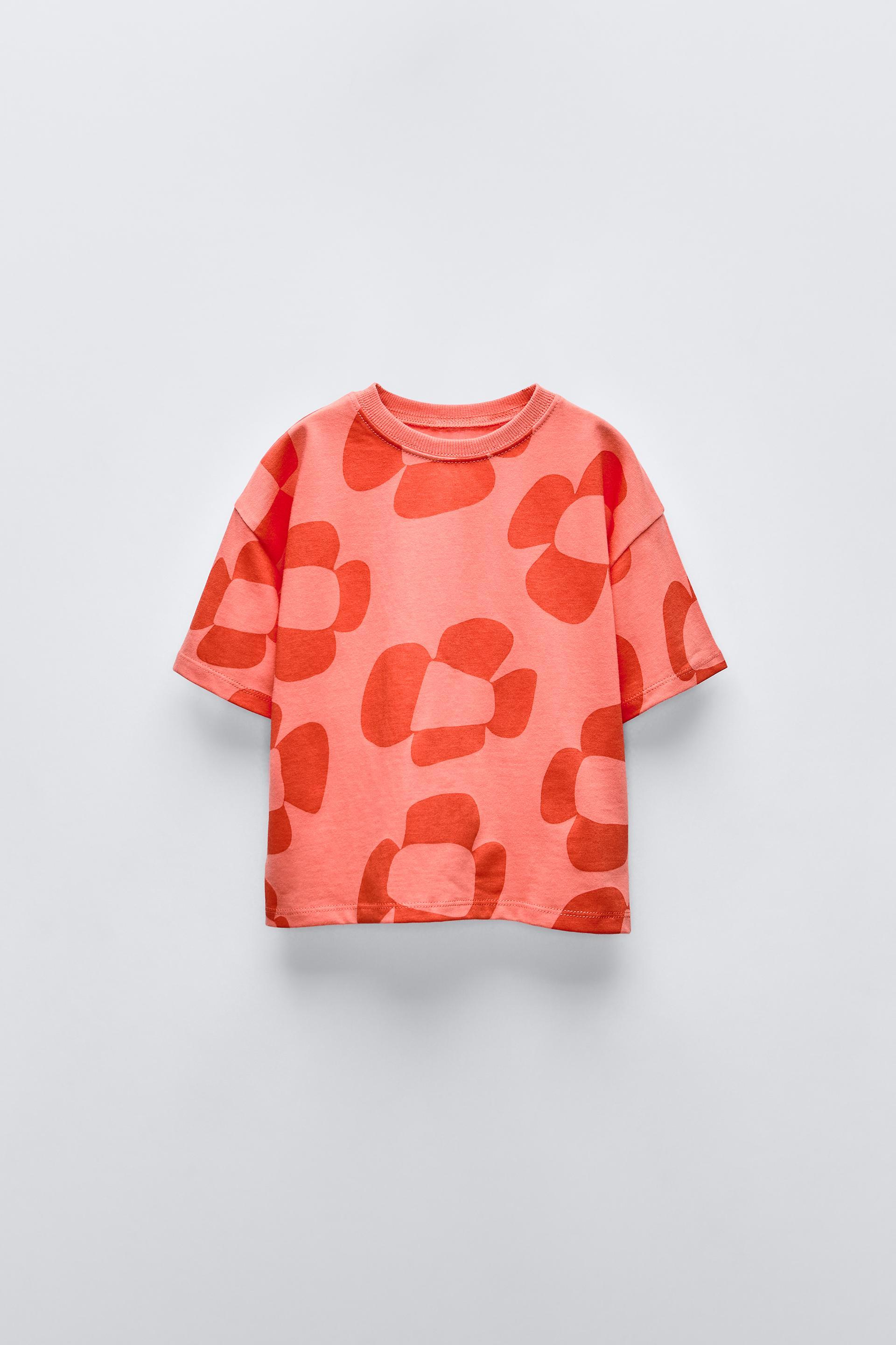 T SHIRT MET BLOEMENPRINT