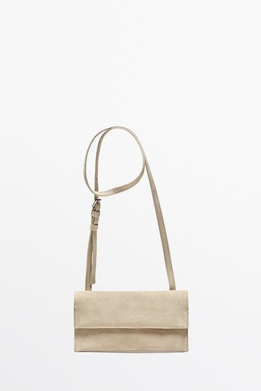 Sac bandoulière en cuir et daim - 299 de Zara - Image 0