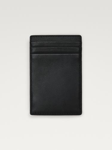 Zara Nappa leather "magic" vertical wallet - Black