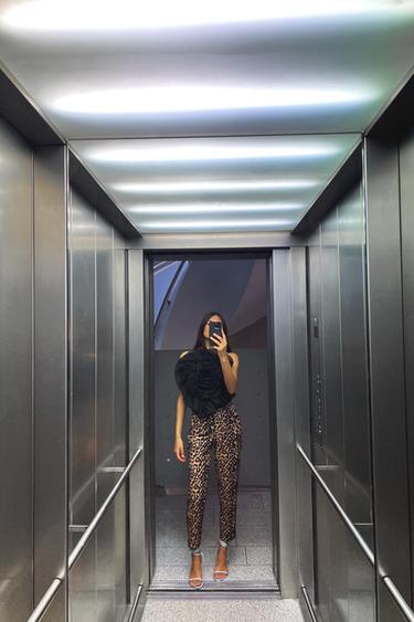 PANTALON TAILLE HAUTE - Leopard de Zara - Image 0